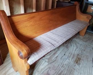 Vtg Church Pew