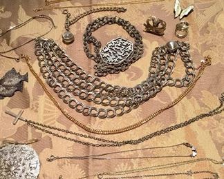 Vtg Metal Jewelry