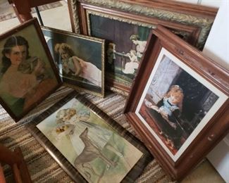 Vtg Pictures Children Five