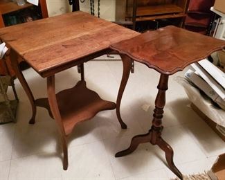 Vtg Wood Side Tables