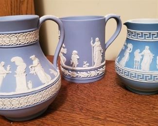 Wedgwood Blue Bisque Pottery Three