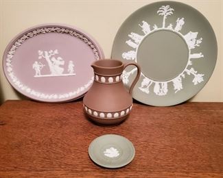 Wedgwood Plates and Pitcher