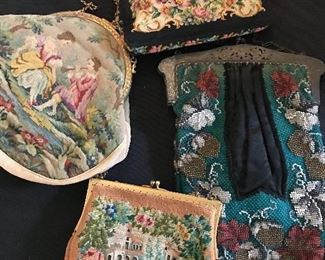 Selection of vintage beaded purses
