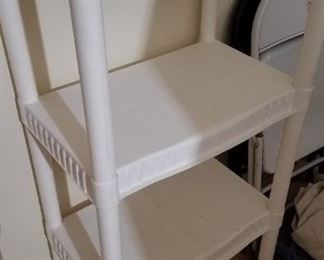 Plastic shelves