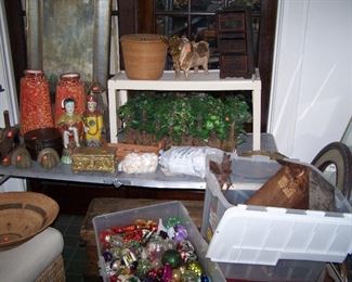 CERAMIC VASES,  OLD TOOLS, MORE MISC.