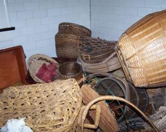 A FEW MORE BASKETS--WE HAVE A WHOLE ROOM FULL!