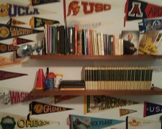 Books and University Flags