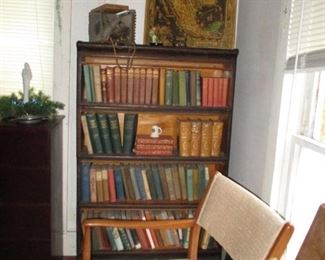 books & stack bookcase