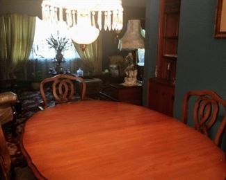Dining room table ( has another leaf not shown)