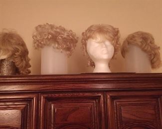 Assorted wigs