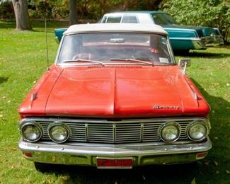 1963 Mercury Comet S-22 Convertible.  VIN: 3H18F56116. Mileage: 85,170. 2dr Convertible 8-cyl. 260cid/164hp 2bbl. Running and currently registered. Summer driven only, stored in garage during winter.