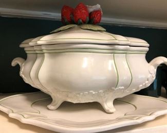 Strawberry Dish and Lid