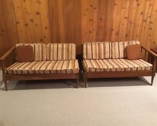 2 Piece Mid Century Modern Sofa