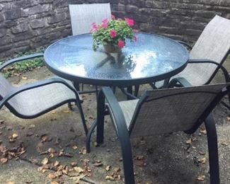Patio Table with Four Chairs