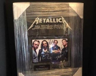 006 Metallica Signed Poster with Authenticity