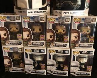Funko Pop Star Wars and Justice League