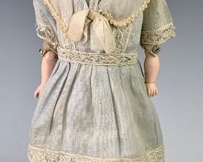 15" Rare German Bisque Shoulderhead "Phyllis"