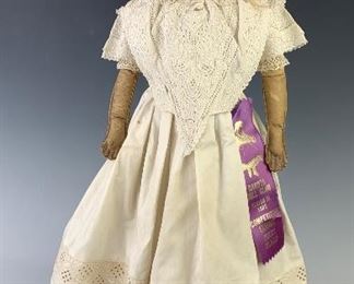 22" French Bisque Swivelhead Fashion C. 1870