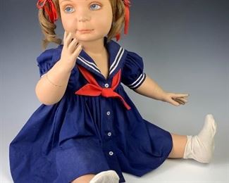 18" Seated Child Mannequin C. 1950's
