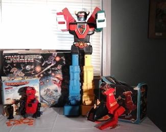 Vintage Transformers and other battery operated toys.