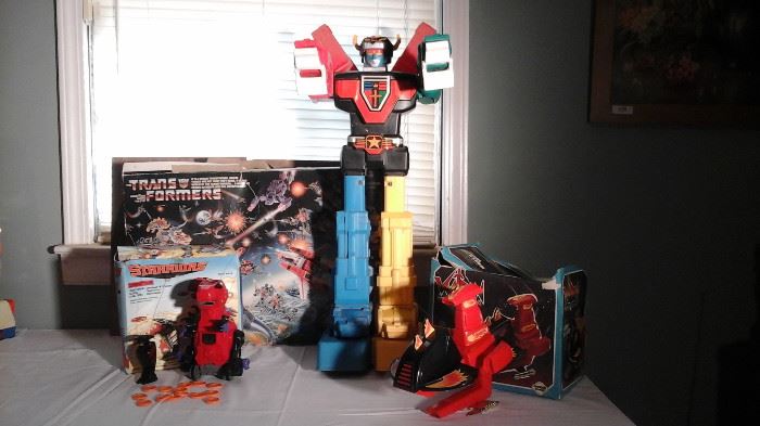 Vintage Transformers and other battery operated toys.