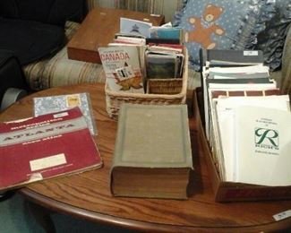 Old road maps and Rich's department store memorabilia.