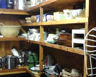 kitchen appliances, pots and pans and more 