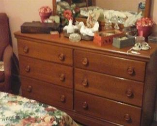 dresser and mirror