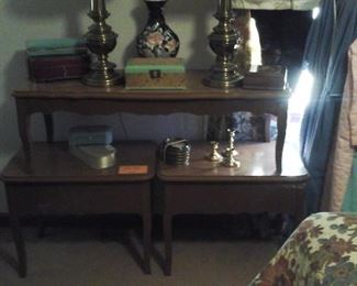 coffee table and matching end tables