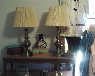 Stiffel brass lamps 