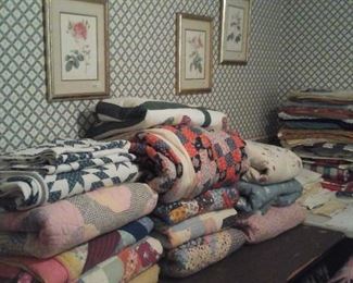 some handmade quilts 