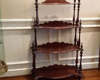 Antique curio shelf