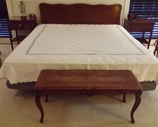 ZG series king bed with adjustable foundation and a Beautyrest mattress - the headboard is separate 