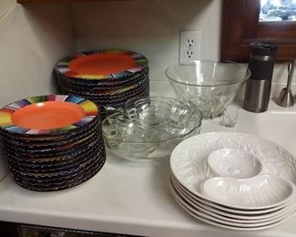 The kitchen is overflowing