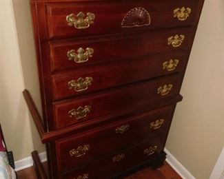 One of  two  matching chest of drawers