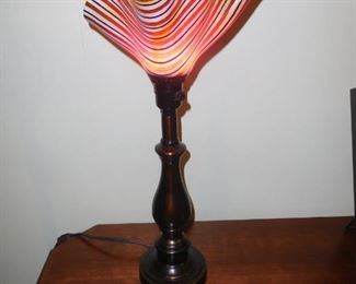 Art glass lamp