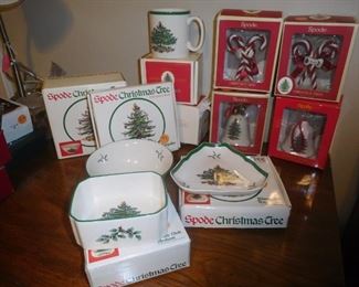 Nice selection of Waterford & Spode X-mas ornaments