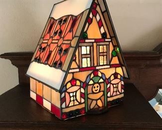 Stained glass holiday accents