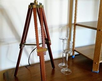 Vintage expression tripod lamps