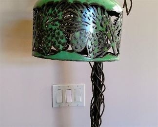 Folk Art "vine" lamp