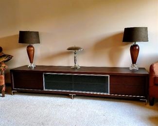 Screams MCM Stylings ... Large dramatic presence ... In any room this is the attention getter.