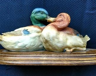 Capodimonte porcelain ducks by artist Giuseppe Armani