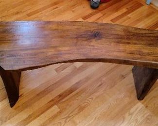 Nakashima style bench great character with live edges