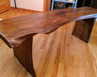 A "live edge" Nakashima style Coffee Table or Bench