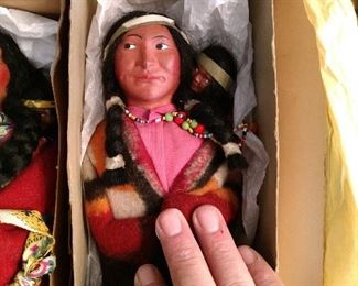Plenty of Skookum Indian dolls to choose from