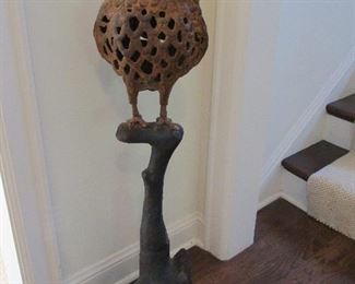 Cool cast iron owl lantern