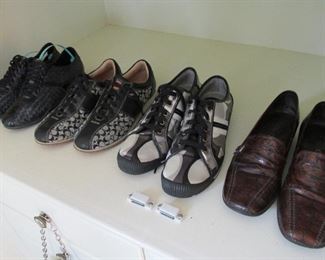 Coach and Nike Air designer shoes