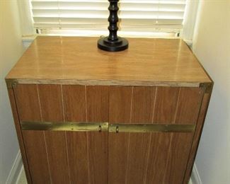 Mid century "Campaigner" by Drexel cabinet