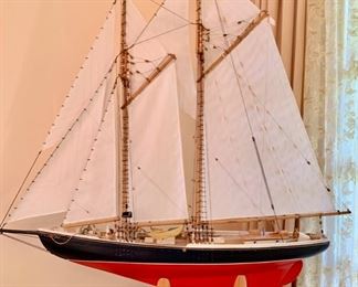 Handmade Model of "Blue Tooth II", Nova Scotia Schooner