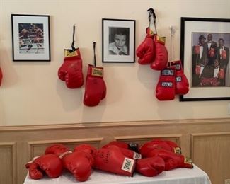 Collection of Autographed Boxing Gloves